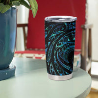 New Zealand Tribal Tattoo Tumbler Cup With Matariki Art LT9 - Polynesian Pride