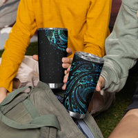 New Zealand Tribal Tattoo Tumbler Cup With Matariki Art LT9 - Polynesian Pride