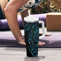 New Zealand Tribal Tattoo Tumbler With Handle With Matariki Art LT9 - Polynesian Pride
