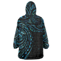 New Zealand Tribal Tattoo Wearable Blanket Hoodie With Matariki Art LT9 - Polynesian Pride