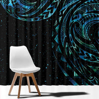 New Zealand Tribal Tattoo Window Curtain With Matariki Art LT9 - Polynesian Pride