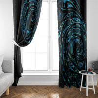 New Zealand Tribal Tattoo Window Curtain With Matariki Art LT9 - Polynesian Pride