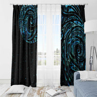 New Zealand Tribal Tattoo Window Curtain With Matariki Art LT9 - Polynesian Pride