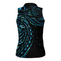New Zealand Tribal Tattoo Women Sleeveless Polo Shirt With Matariki Art LT9 - Polynesian Pride