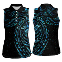 New Zealand Tribal Tattoo Women Sleeveless Polo Shirt With Matariki Art LT9 - Polynesian Pride
