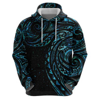 New Zealand Tribal Tattoo Zip Hoodie With Matariki Art LT9 - Polynesian Pride