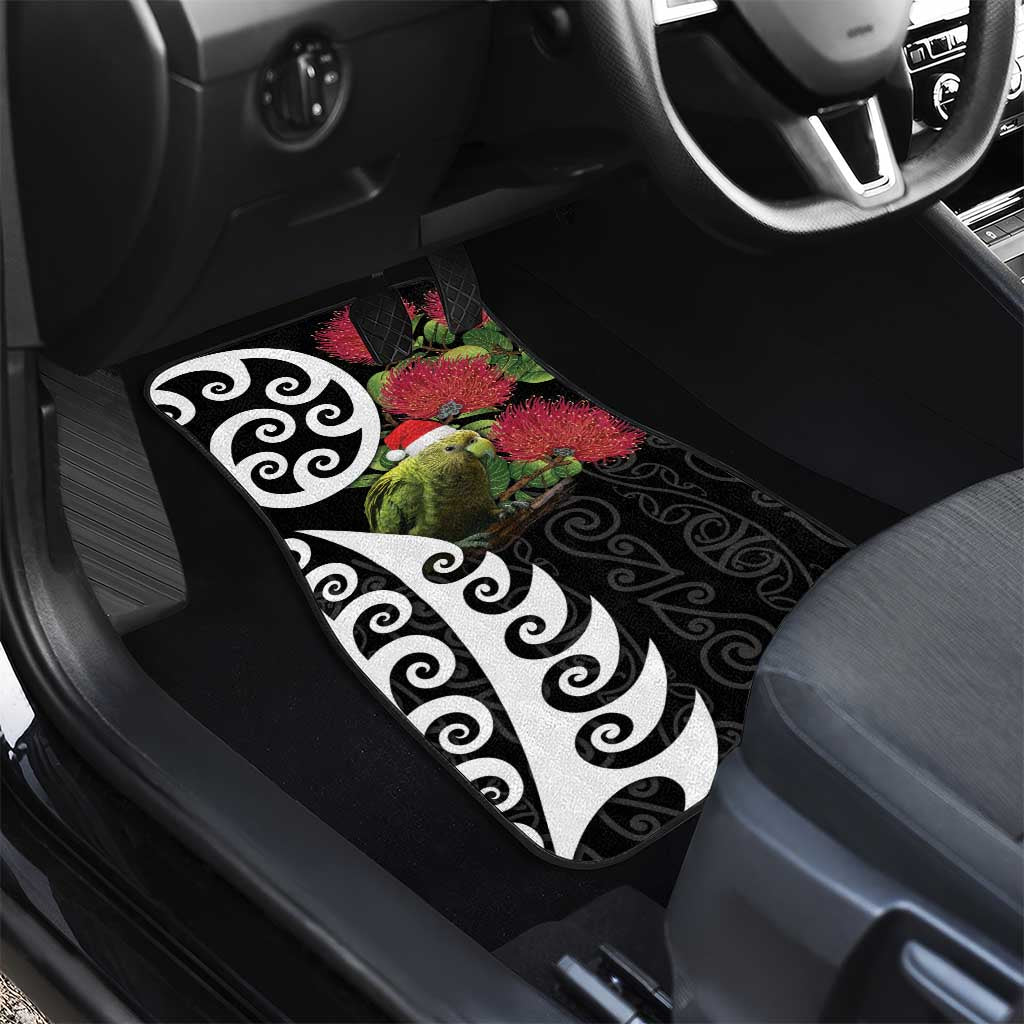 New Zealand Kakapo Christmas Car Mats Meri Kirihimete Pohutukawa Flowers