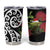 New Zealand Kakapo Christmas Tumbler Cup Meri Kirihimete Pohutukawa Flowers