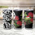 New Zealand Kakapo Christmas Tumbler Cup Meri Kirihimete Pohutukawa Flowers