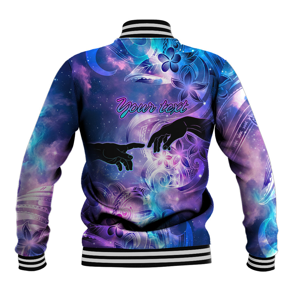 I Love You In Every Universe Personalised Baseball Jacket Polynesian Pattern Galaxy Style LT9 - Polynesian Pride