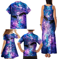 I Love You In Every Universe Personalised Family Matching Tank Maxi Dress and Hawaiian Shirt Polynesian Pattern Galaxy Style LT9 - Polynesian Pride