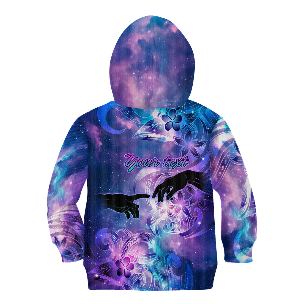 I Love You In Every Universe Personalised Kid Hoodie Polynesian Pattern Galaxy Style LT9 - Polynesian Pride