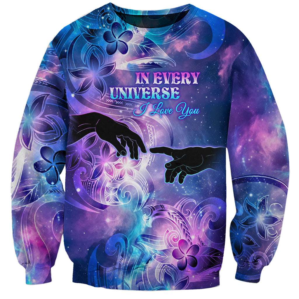 I Love You In Every Universe Personalised Sweatshirt Polynesian Pattern Galaxy Style LT9 Unisex Galaxy - Polynesian Pride
