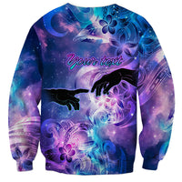 I Love You In Every Universe Personalised Sweatshirt Polynesian Pattern Galaxy Style LT9 - Polynesian Pride