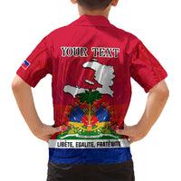 Haiti Independence Day Kid Hawaiian Shirt Libete Egalite Fratenite Ayiti 1804 With Polynesian Pattern LT9 - Polynesian Pride