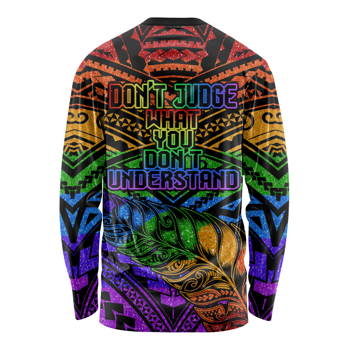 New Zealand LGBT Fern Heart Long Sleeve Shirt Dont judge What You Dont Understand LT9 - Polynesian Pride