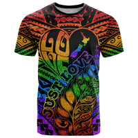 New Zealand LGBT Fern Heart T Shirt Dont judge What You Dont Understand LT9 - Polynesian Pride