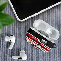 Personalised Toitu Te Tiriti Aotearoa 1840 AirPods Case Red Kowhaiwhai Puhoro - Polynesian Pride