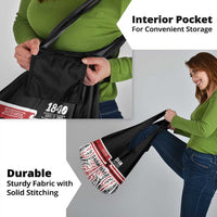 Personalised Toitu Te Tiriti Aotearoa 1840 Grocery Bag Red Kowhaiwhai Puhoro - Polynesian Pride