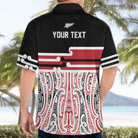 Personalised Toitu Te Tiriti Aotearoa 1840 Hawaiian Shirt Red Kowhaiwhai Puhoro - Polynesian Pride