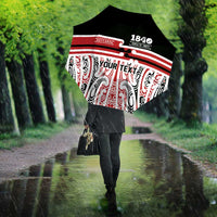 Personalised Toitu Te Tiriti Aotearoa 1840 Umbrella Red Kowhaiwhai Puhoro - Polynesian Pride