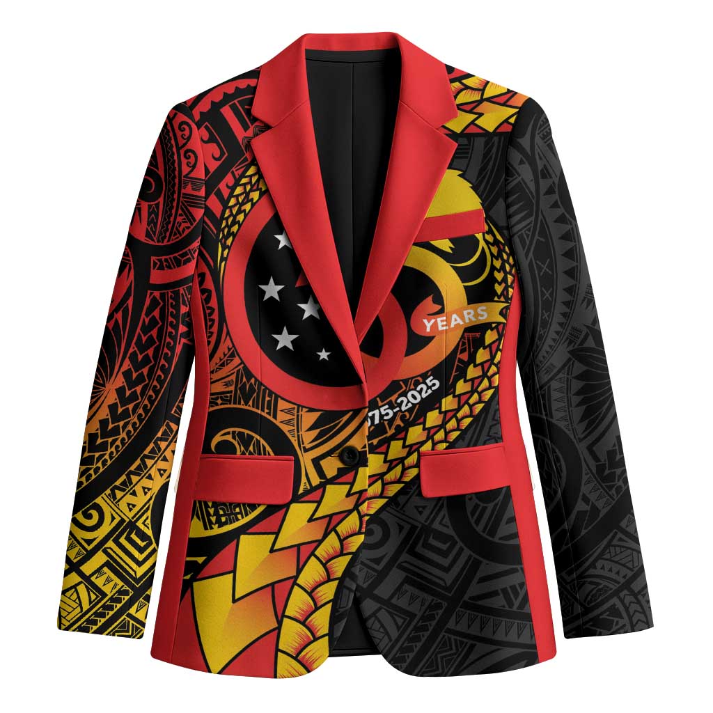 Papua New Guinea Tribal Tattoo Blazer 50th Independence Anniversary - Polynesian Pride
