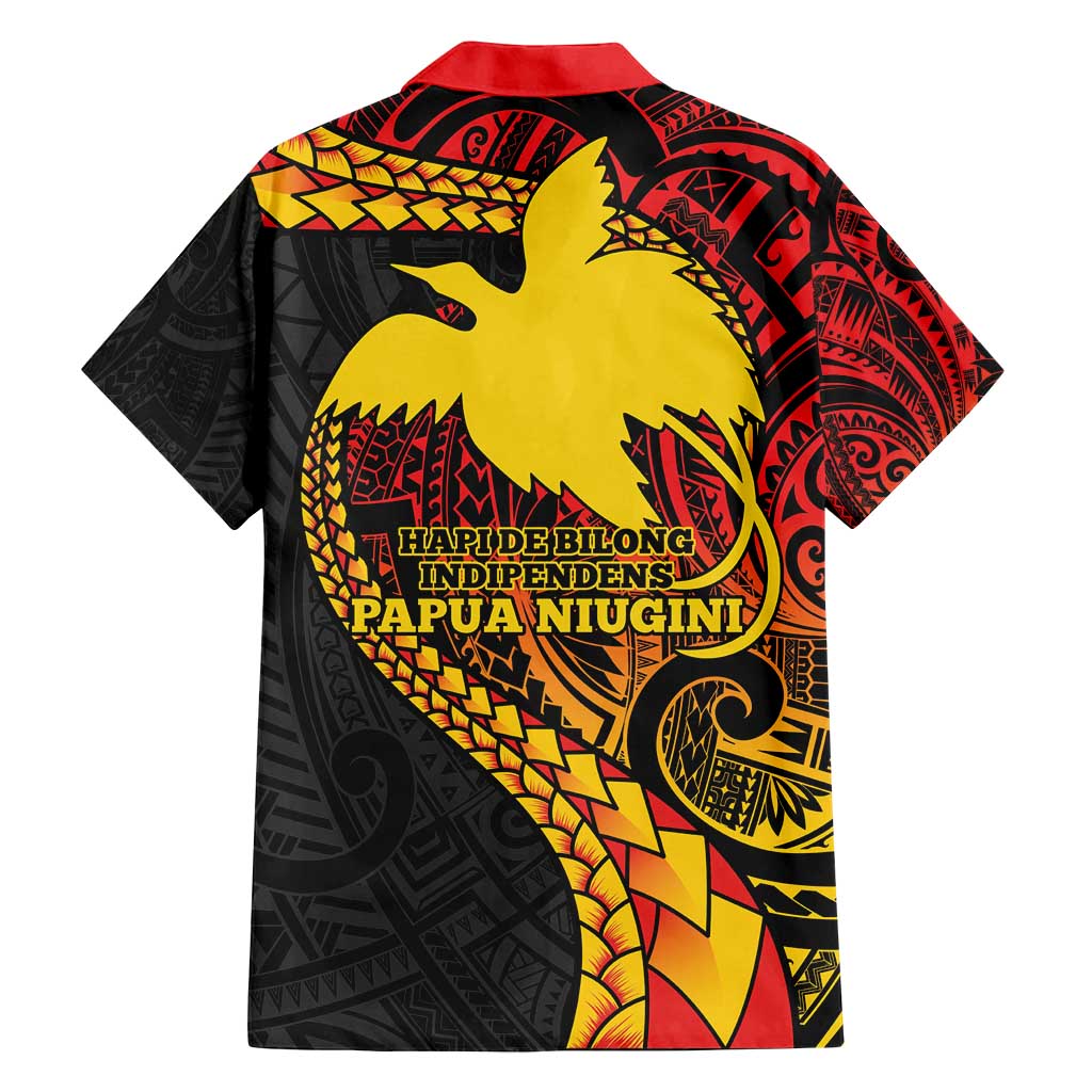 Papua New Guinea Tribal Tattoo Family Matching Off Shoulder Maxi Dress and Hawaiian Shirt 50th Independence Anniversary LT9 - Polynesian Pride