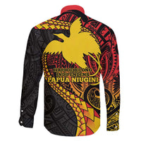 Papua New Guinea Tribal Tattoo Family Matching Short Sleeve Bodycon Dress and Hawaiian Shirt 50th Independence Anniversary LT9 - Polynesian Pride