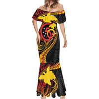 Papua New Guinea Tribal Tattoo Mermaid Dress 50th Independence Anniversary LT9 - Polynesian Pride