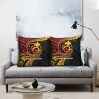 Papua New Guinea Tribal Tattoo Pillow Cover 50th Independence Anniversary - Polynesian Pride