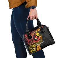 Papua New Guinea Tribal Tattoo Shoulder Handbag 50th Independence Anniversary LT9 - Polynesian Pride
