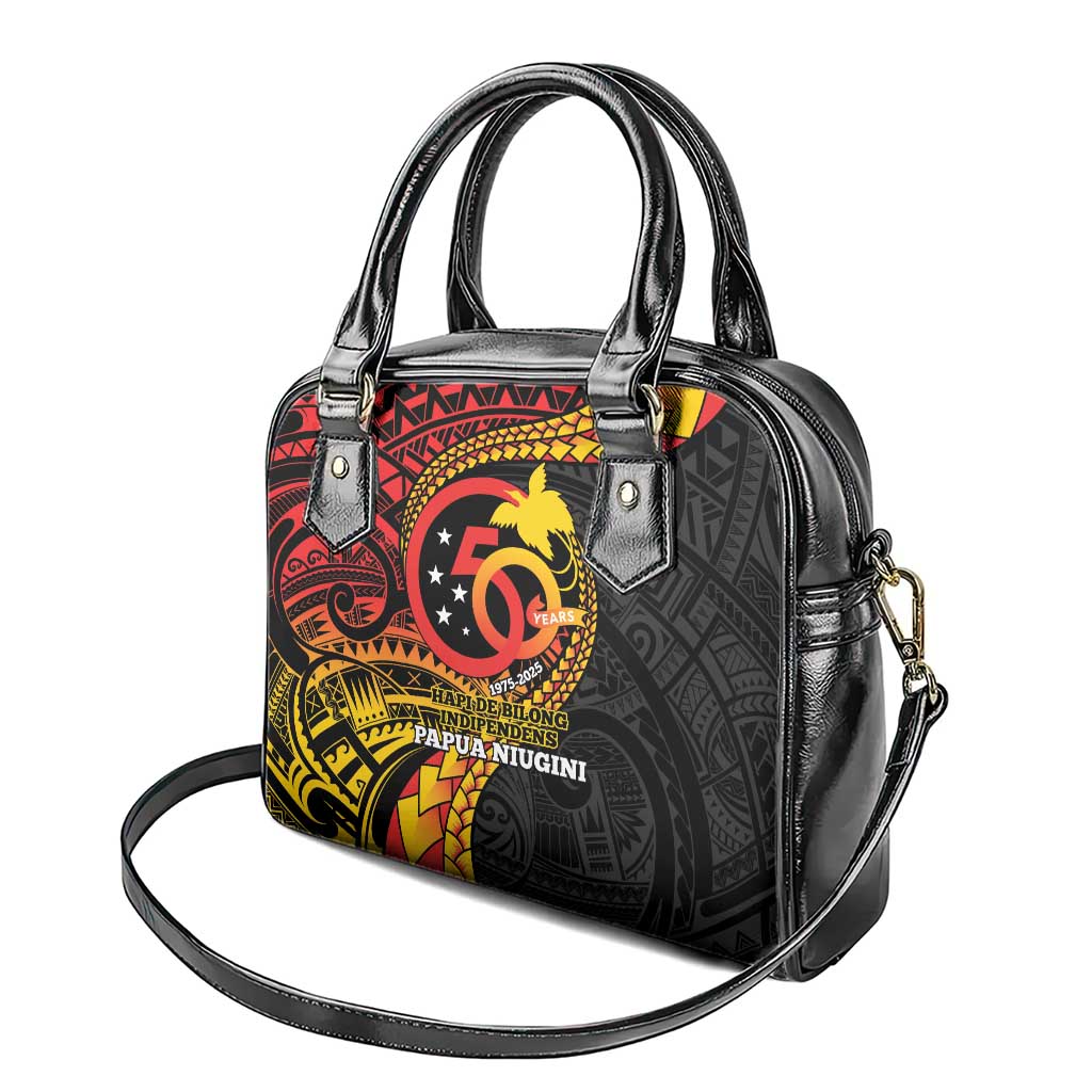 Papua New Guinea Tribal Tattoo Shoulder Handbag 50th Independence Anniversary LT9 - Polynesian Pride