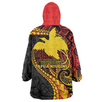Papua New Guinea Tribal Tattoo Wearable Blanket Hoodie 50th Independence Anniversary LT9 - Polynesian Pride