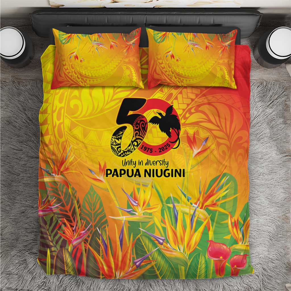 Papua New Guinea Unity in Diversity Bedding Set 50th Indipendens Papua Niugini