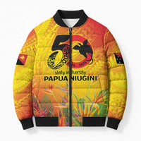Papua New Guinea Unity in Diversity Bomber Puffer Jacket 50th Indipendens Papua Niugini - Polynesian Pride