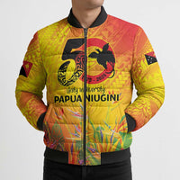 Papua New Guinea Unity in Diversity Bomber Puffer Jacket 50th Indipendens Papua Niugini - Polynesian Pride