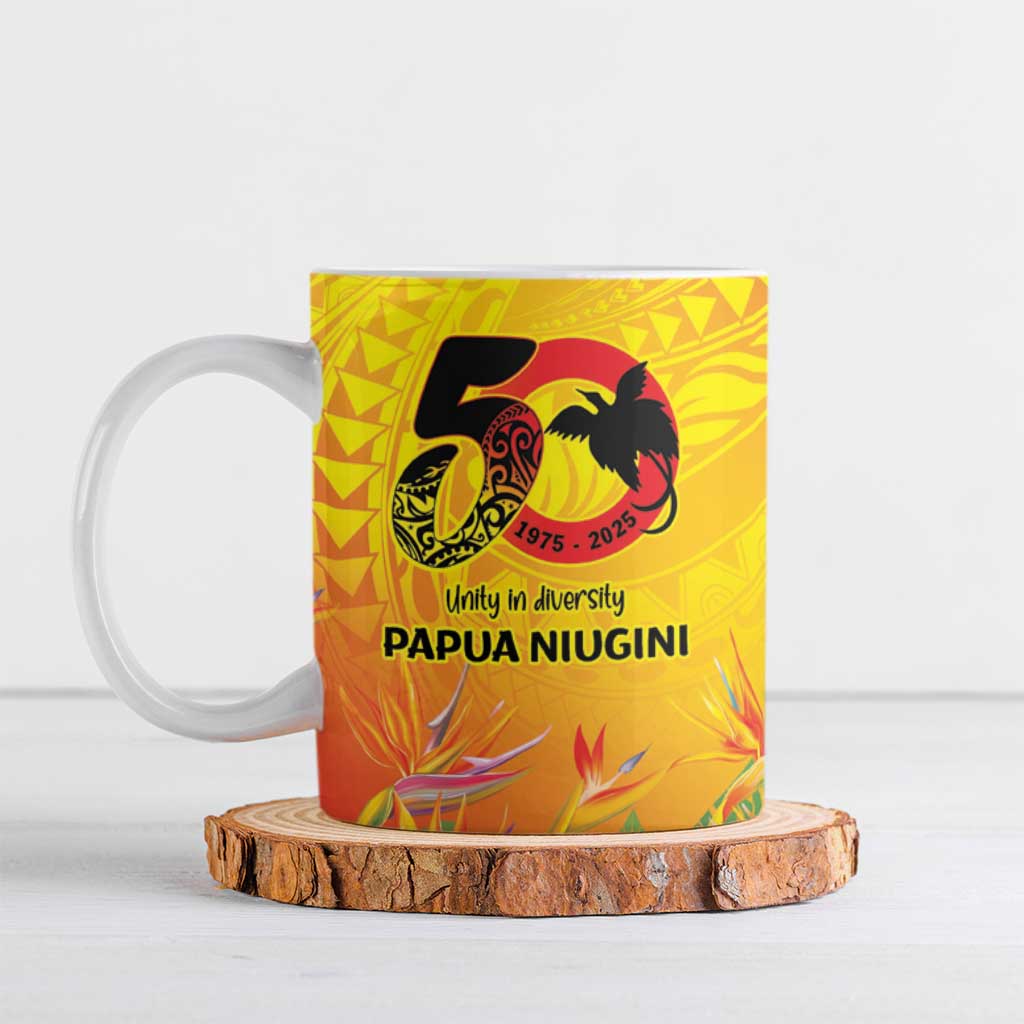 Papua New Guinea Unity in Diversity Ceramic Mug 50th Indipendens Papua Niugini - Polynesian Pride