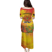 Papua New Guinea Unity in Diversity Family Matching Puletasi and Hawaiian Shirt 50th Indipendens Papua Niugini