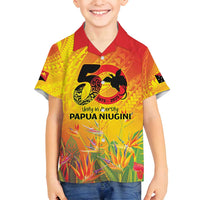 Papua New Guinea Unity in Diversity Family Matching Summer Maxi Dress and Hawaiian Shirt 50th Indipendens Papua Niugini