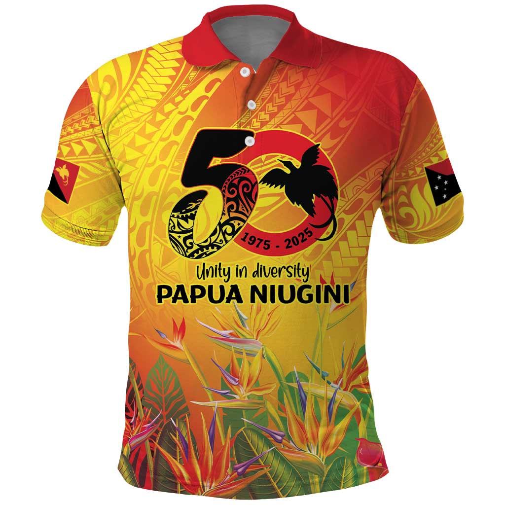 Papua New Guinea Unity in Diversity Polo Shirt 50th Indipendens Papua Niugini