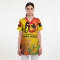 Papua New Guinea Unity in Diversity Scrub Top 50th Indipendens Papua Niugini - Polynesian Pride