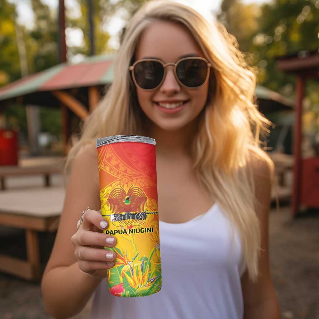 Papua New Guinea Unity in Diversity Skinny Tumbler 50th Indipendens Papua Niugini LT9 - Polynesian Pride