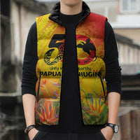 Papua New Guinea Unity in Diversity Sleeveless Puffer Jacket 50th Indipendens Papua Niugini - Polynesian Pride