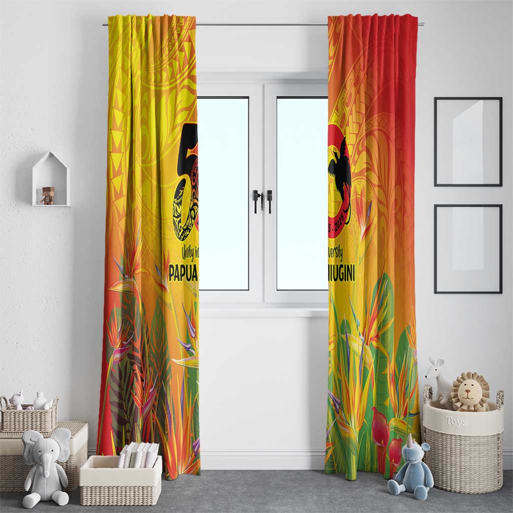 Papua New Guinea Unity in Diversity Window Curtain 50th Indipendens Papua Niugini