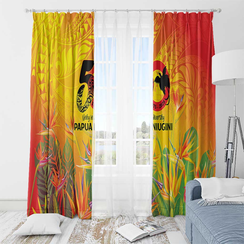 Papua New Guinea Unity in Diversity Window Curtain 50th Indipendens Papua Niugini