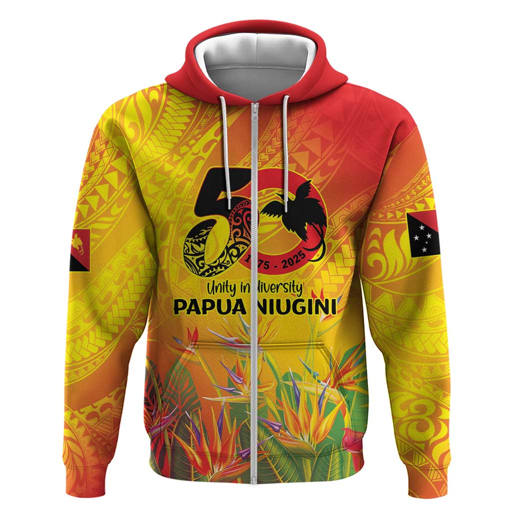 Papua New Guinea Unity in Diversity Zip Hoodie 50th Indipendens Papua Niugini