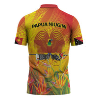 Papua New Guinea Unity in Diversity Zipper Polo Shirt 50th Indipendens Papua Niugini - Polynesian Pride