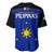 Philippines Concept Home Football Baseball Jersey Pilipinas Flag Black Style 2023 LT9 - Polynesian Pride