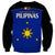 Philippines Concept Home Football Sweatshirt Pilipinas Flag Black Style 2023 LT9 - Polynesian Pride