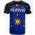 Philippines Concept Home Football T Shirt Pilipinas Flag Black Style 2023 LT9 - Polynesian Pride